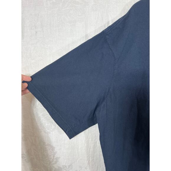 Duluth T Shirt 3XL Navy Blue Relaxed Fit Longtail Tee - Picture 3 of 9